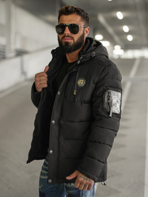 Men's Jacket - Black OZONEE JS/57M7503/392Z
