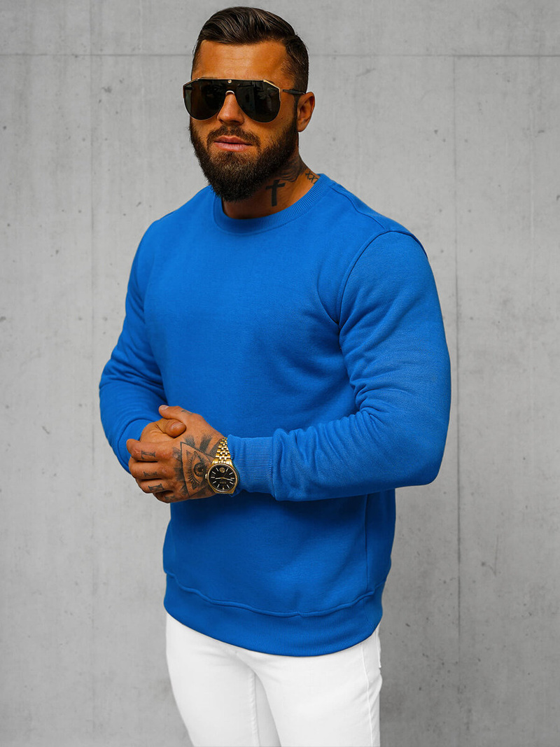 Men's Sweatshirt - Blue OZONEE JS/2001-10Z