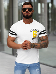 Men's T-shirt - White OZONEE JS/8B1391/1