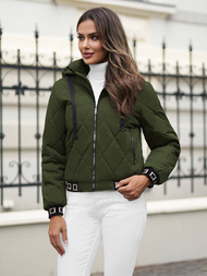 Women's Jacket - Dark Green OZONEE JS/16M9086/136Z