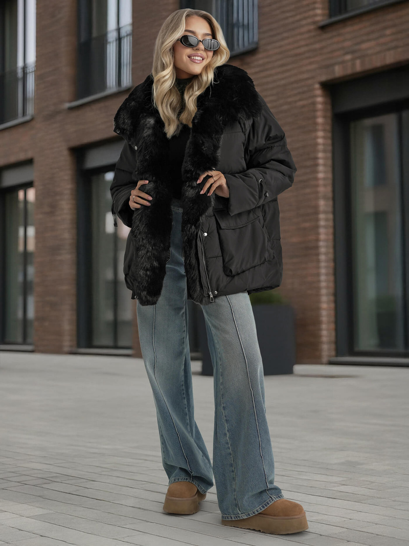 Women's Jacket - Black OZONEE JS/16M9185/392