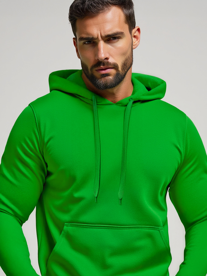 Men's Hoodie - Green OZONEE JS/2009Z