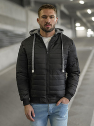 Men's Jacket - Black OZONEE JS/8M985/392Z