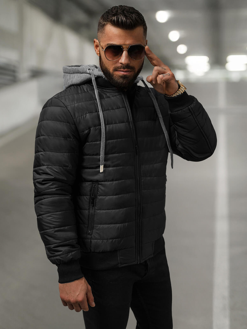 Men's Jacket - Black OZONEE JS/8M985/392