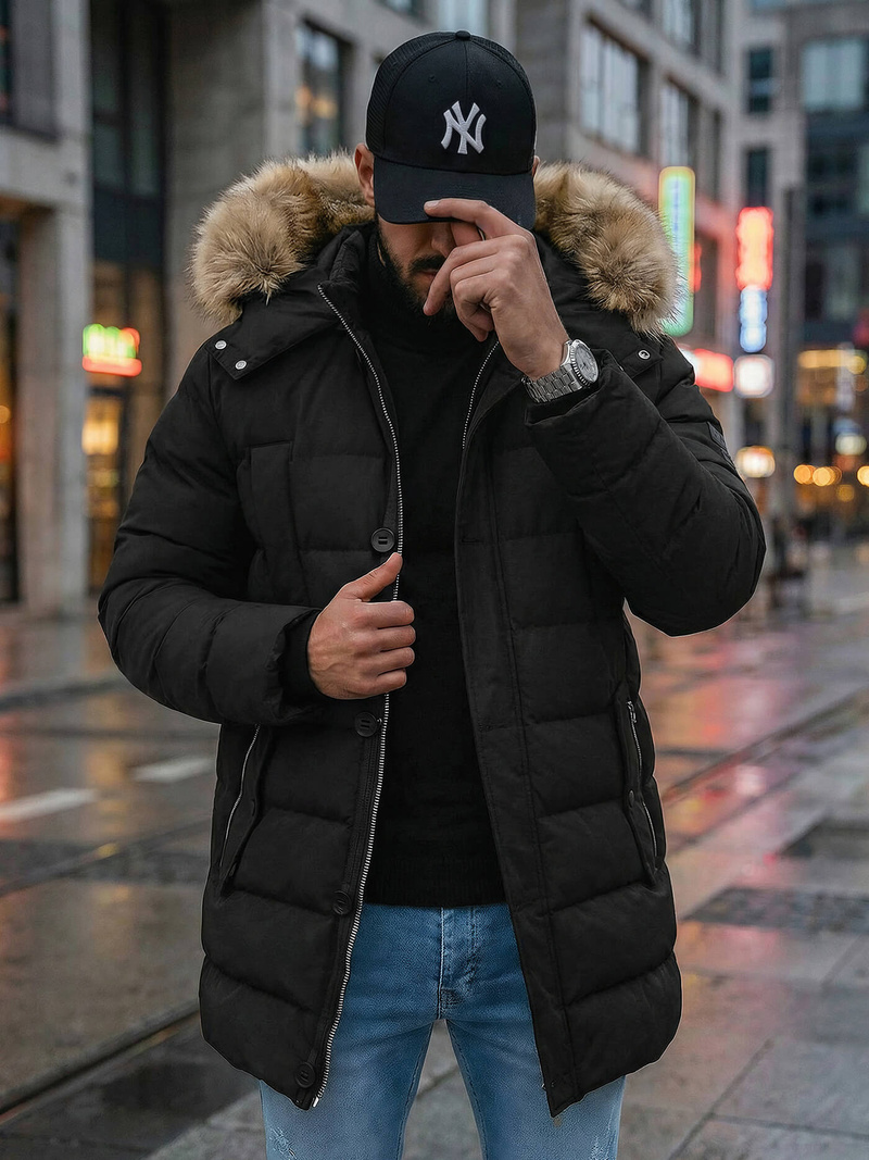 Men's Jacket - Black OZONEE JS/5M3122/392Z