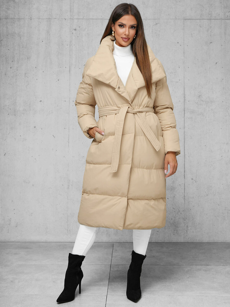 Women's Jacket - Beige OZONEE JS/M737/62Z