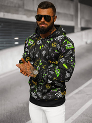 Men's Hoodie - Black OZONEE JS/8B1186/3