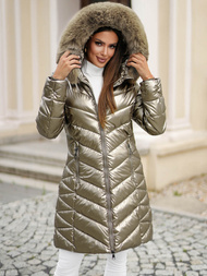 Women's Jacket - Gold OZONEE JS/16M9100/403Z