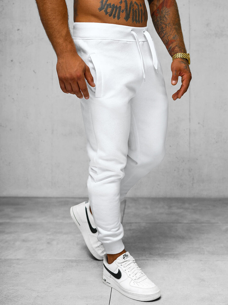 Men's Sweatpants - White OZONEE JS/XW01Z