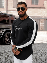 Men's Sweatshirt - Black OZONEE O/D7197