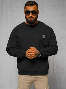 Sweatshirt - Black OZONEE O/SWE23049Z