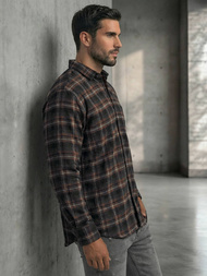 Men's Shirt - Navy Blue OZONEE V/V177Z