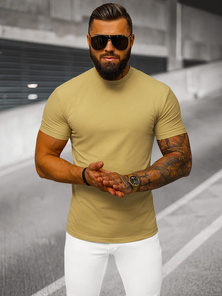 Men's T-shirt - Beige OZONEE NB/MT3001