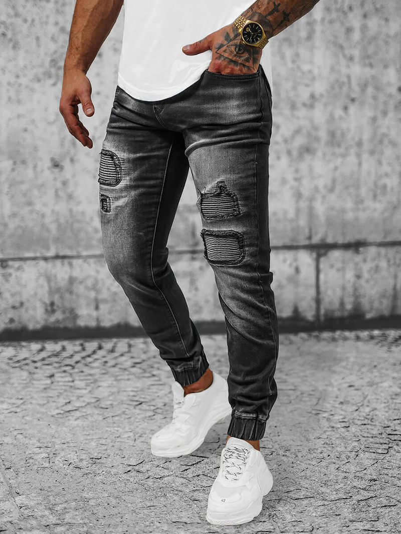 Men's Joggers - Black OZONEE NB/MP0052/2N