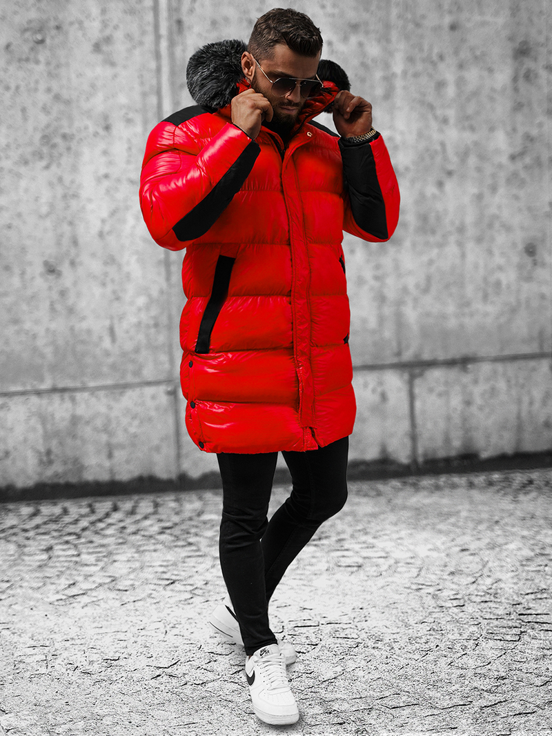 Men's Winter Jacket - Red OZONEE O/M800Z