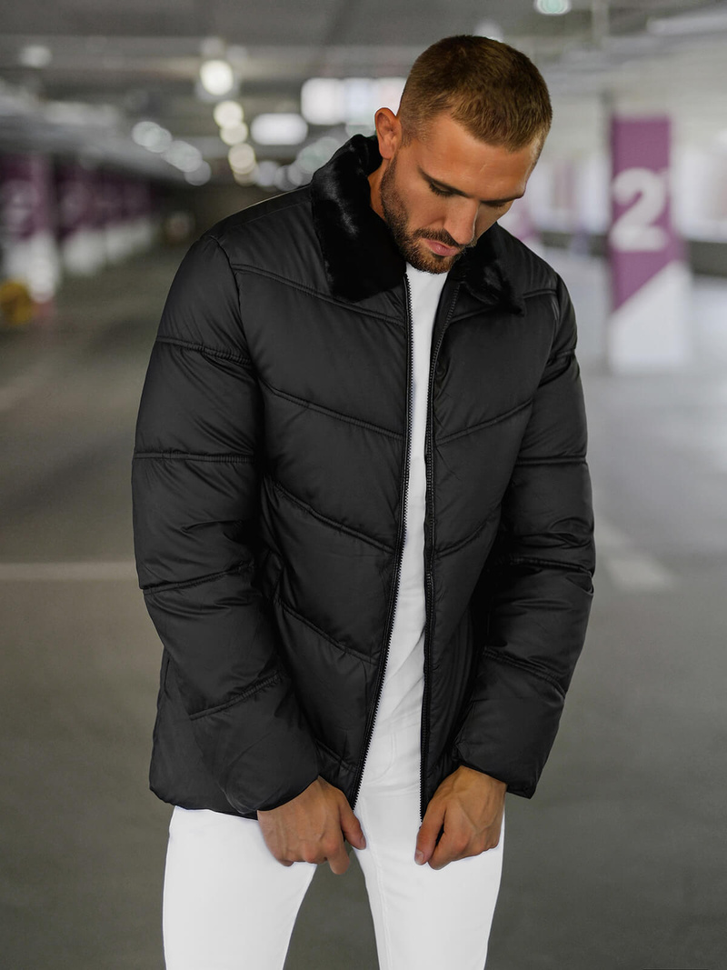 Men's Jacket - Black OZONEE JS/31M5005Z