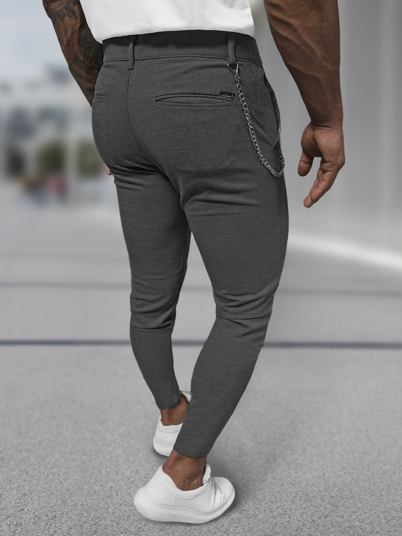 Men's Chinos - Anthracite OZONEE DJ/3300