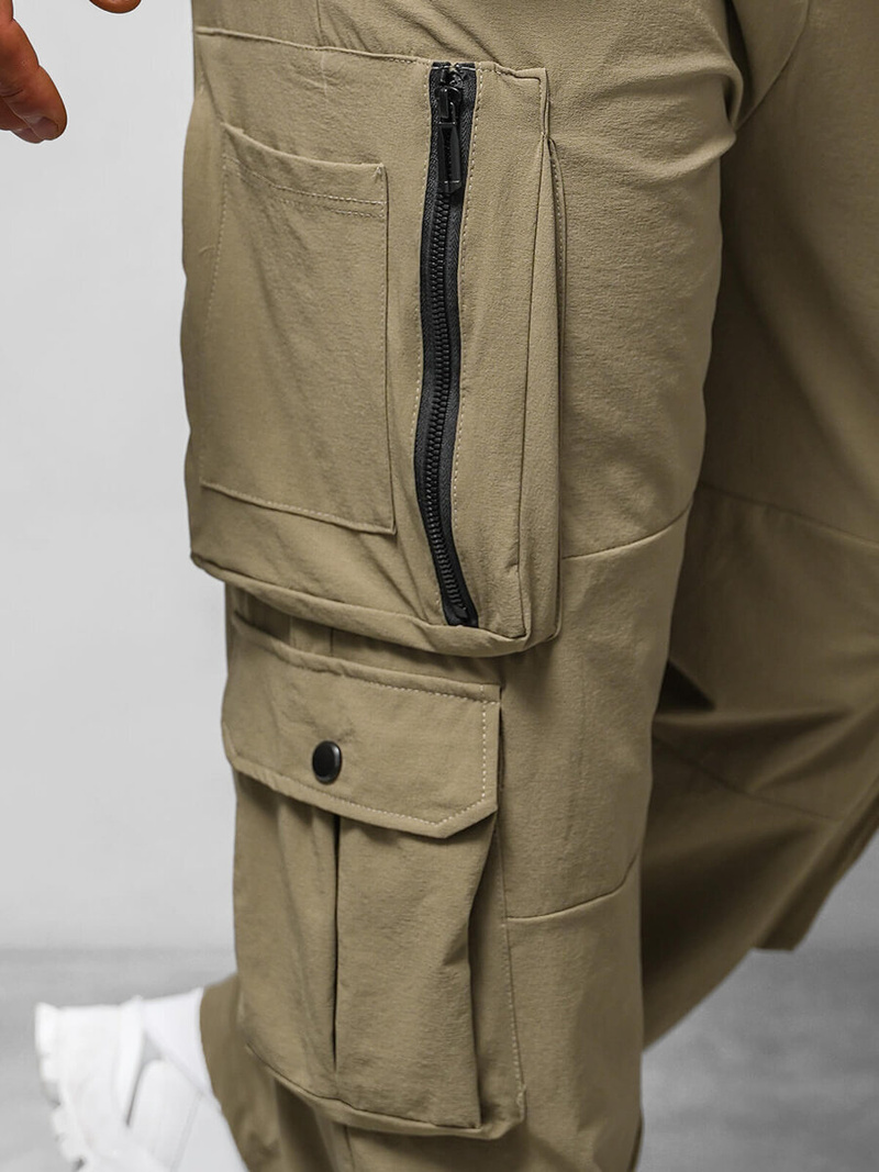 Men's Trousers - Dark Beige OZONEE O/PS5527