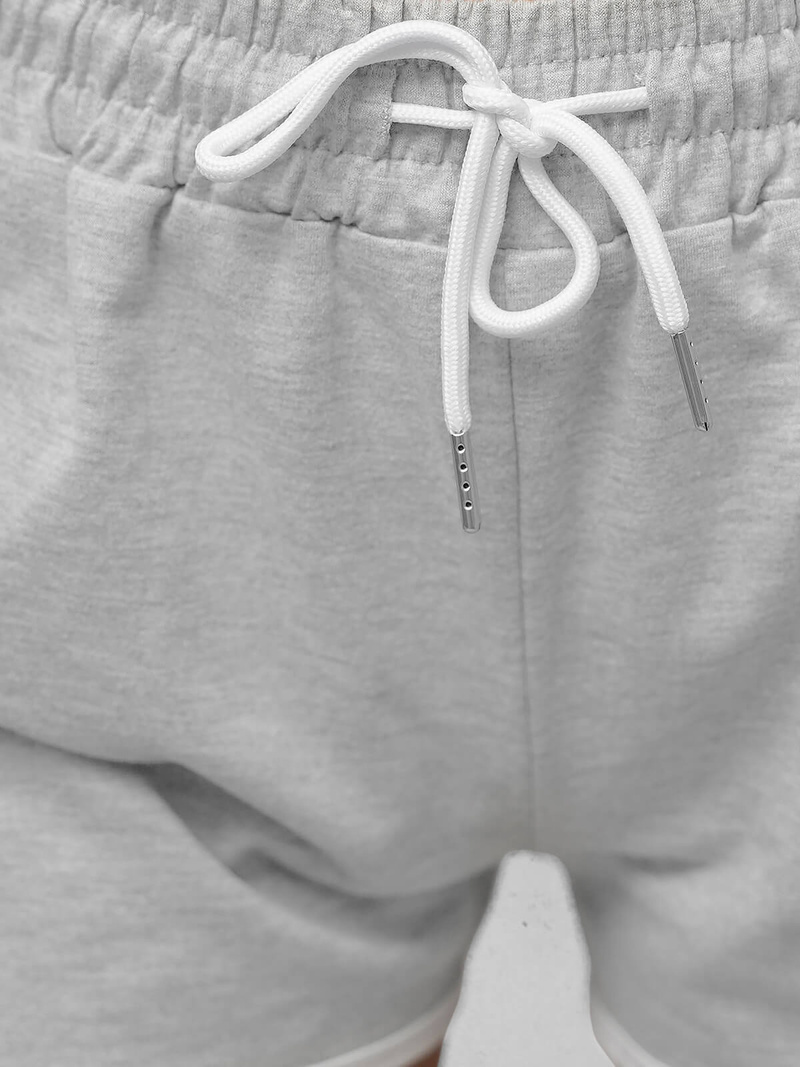 Women's sweat shorts - grey OZONEE JS/8K208/2Z