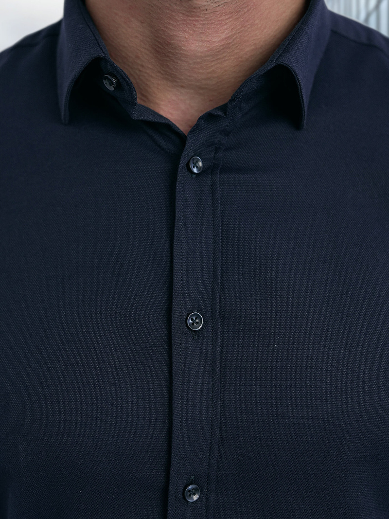 Men's Shirt - Navy Blue OZONEE V/V188