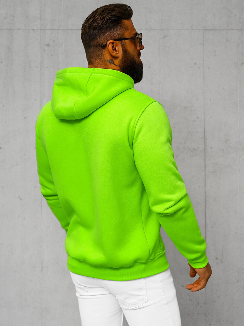 Men's Hoodie - Green neon OZONEE JS/2008Z