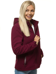 Women's Softshell Jacket - Burgundy OZONEE JS/HH018/6