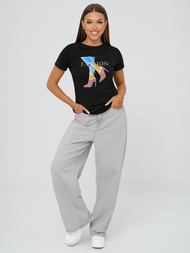 Women's T-shirt - Black OZONEE JS/96T690/3