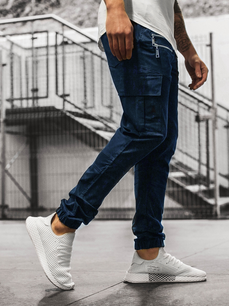 Men's Joggers - Navy blue OZONEE ZAZ/191376