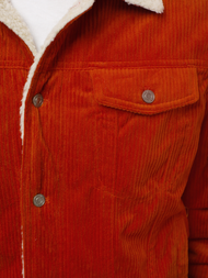 Men's Denim Jacket Orange OZONEE JB/JP1179/3Z