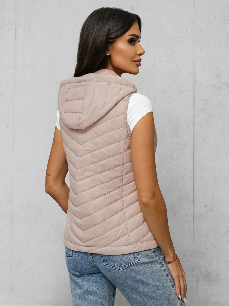Women's Gilet - Beige OZONEE JS/16M9255/62