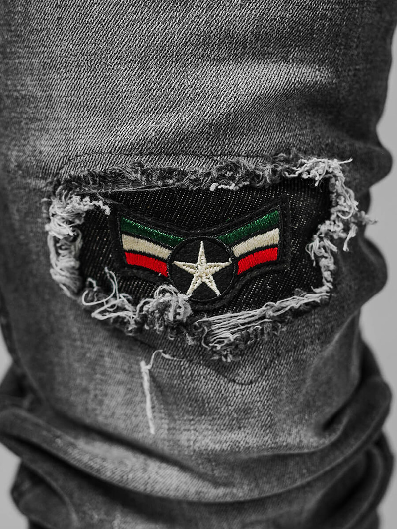 Men's Jeans - Grey OZONEE NB/MP0167G