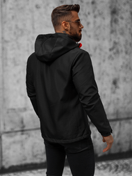 Men's Softshell Jacket - Black-Red OZONEE JS/HH022/1CZ