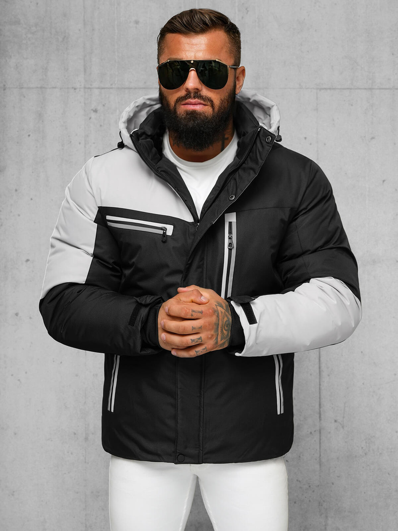 Men's Jacket - Black/Grey OZONEE JS/91M9903/92Z
