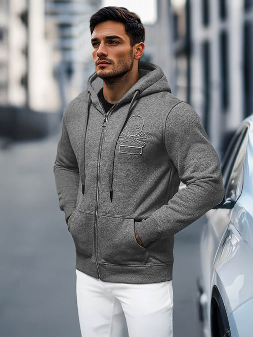 Men's Hoodie - Anthracite OZONEE NB/MF2003Z