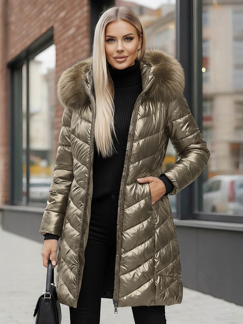 Women's Jacket - Gold OZONEE JS/16M9100/403Z