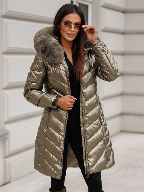 Women's Jacket - Gold OZONEE JS/16M9100/403Z