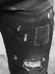 Men's Jeans - Black OZONEE O/MB463