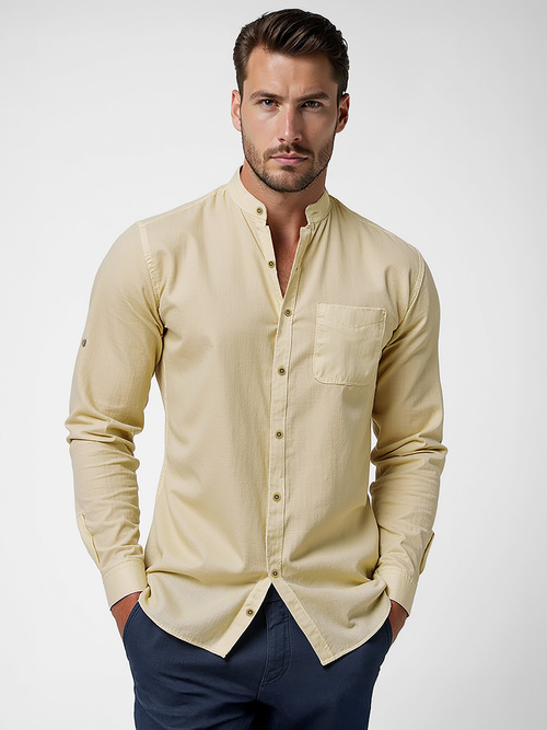 Men's Shirt - Beige OZONEE O/V170