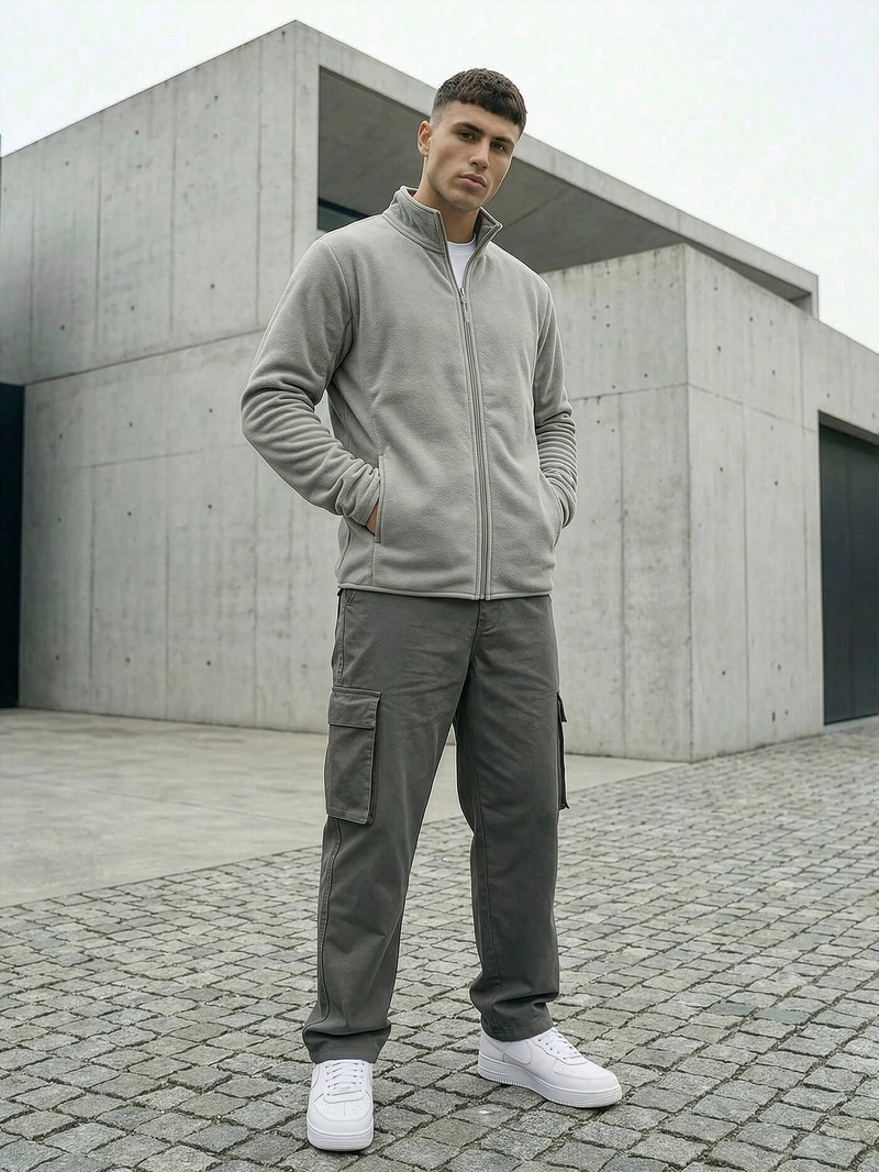 Men's Sweatshirt - Grey OZONEE JS/HH016/2