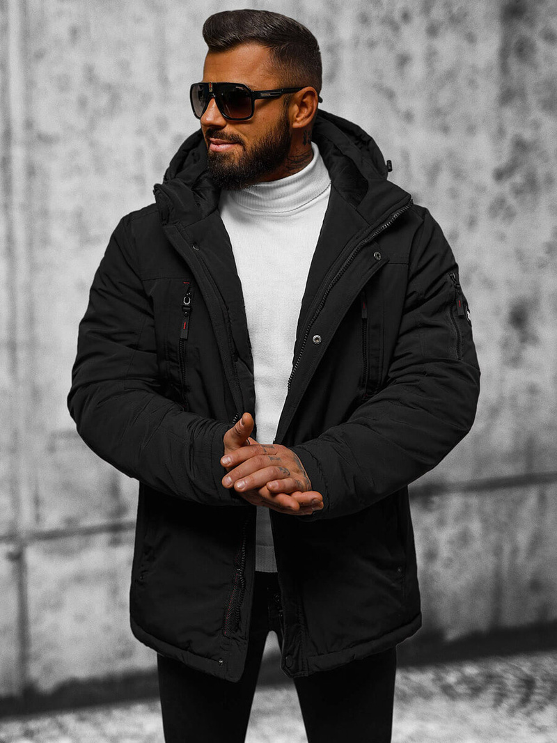 Men's Jacket - Black OZONEE JS/5M718/392