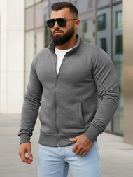 Men's Sweatshirt - Dark Grey OZONEE JS/2002Z