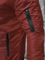Men's Jacket - Burgundy OZONEE JS/AK95Z