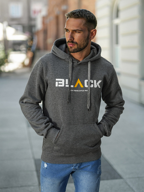 Men's Hoodie - Dark Grey OZONEE JS/8B1756/5