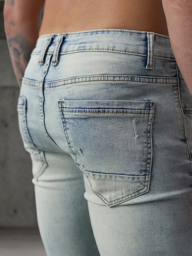 Men's Jeans - Light Blue OZONEE O/EM8889