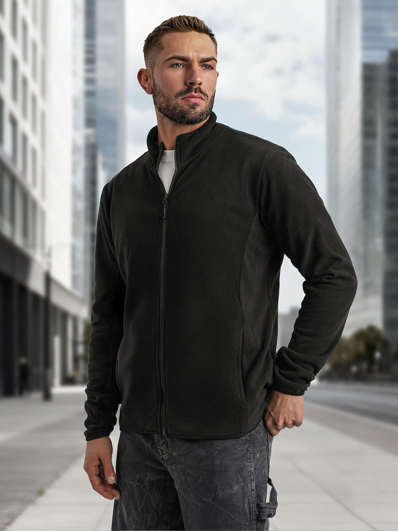 Men's Sweatshirt - Black OZONEE JS/HH016/3