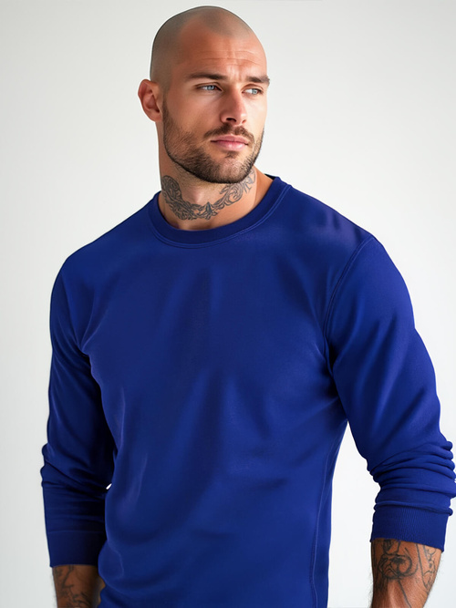 Men's Sweatshirt - Cobalt OZONEE JS/2001-10Z