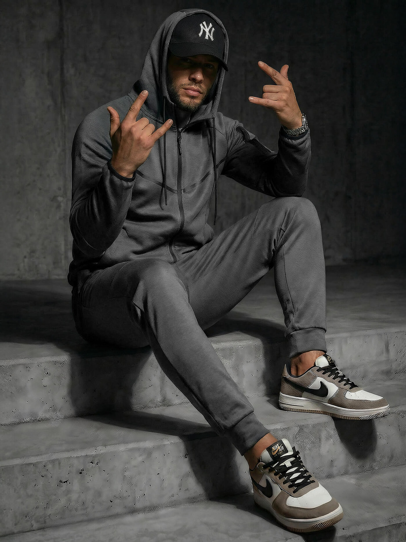 Men's Tracksuit - Anthracite OZONEE JS/8C1966/5