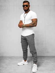 Men's Chinos Jogger - Grey OZONEE O/G3014Z