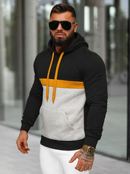 Men's Hoodie - Black OZONEE JS/8B1319/3