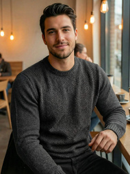 Men's Jumper - Anthracite OZONEE JS/59B3607/5